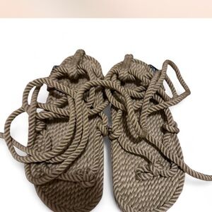 Rope-Style Tan Women's Sandals